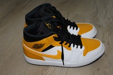 Nike Air Jordan 1 Mid EUR44 white/university Gold-Black, Sneaker