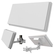 Selfsat H30D4+ Flachantenne Digital mit Fensterhalterung HD Quad Sat Anlage 4K