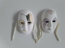 2er Set Deko Wandmaske / venezianische Maske Venedig Karneval / home deco