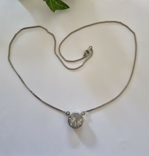 Sehr schönes  Mondblauer-Quarz-Silbercollier, Halskette, 925er, Zertifikat