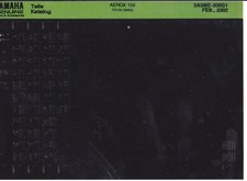 Yamaha Aerox 100 YQ100 Microfilm Microfiche Teile Katalog 2002