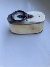 Antike französische Kuh Ziegen Horn Schnupftabak Box c1870 - Qualitätsstück