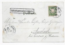 Deutsches Reich 1898 - Bodenseeschiffspost - Ansichtskarte Gruss aus Konstanz