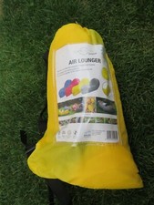 Air Lounger  135x77x75 cm gelb  Sitzsack  Sitzkissen  Strandliege  Luftsofa