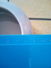 Keramiknapf grau Futtertrog Keramik 3teilig Meerschweinchen Hamster