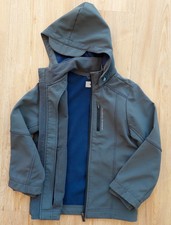 MEXX Kinderjacke grau Gr. 122-128 Anorak mit abknöpfbarer Kapuze 