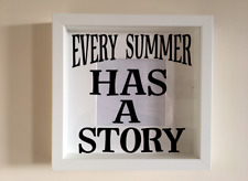 Box Rahmen Vinyl Aufkleber Aufkleber Wandkunst Zitat Jeder Sommer hat eine Geschichte