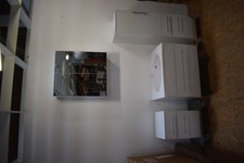 Waschplatzset Badmöbel Hängeschränke Weiß B-Ware 41420