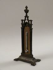 af15/7  altes Tisch-Thermometer mit Réaumur-Skala   19. Jahrhundert