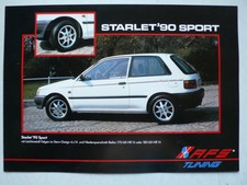 Prospekt Toyota '90 Sport Starlet / Celica - AFS Tuning, 1990, 4 Seiten