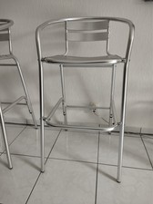 2 x Aliminium Barhocker Outdoor