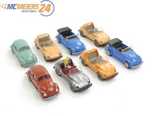 E409 Wiking H0 Modellauto 8x PKW VW 1300 1303 Cabrio Käfer Konvolut 1:87