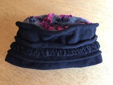 Hut, kappe, Damen, Schwarz grau lila, Kopf Umfang 58 cm, guter Zustand