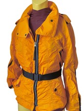 Ausgefallene JackeMarc Cain Sports  orange mit Gürtel Grösse 36/38 (N3)