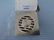 100x100mm Edelstahl Bodenablauf Duschablauf Badablauf Abfluss A0510