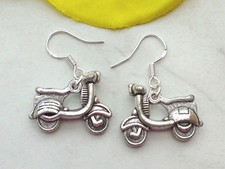 Ohrringe MOTORRAD Hänger Ohrhänger Roller Moped Bike Ohrschmuck Neu