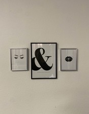 3 Bilder desenio make up & Poster mit Bilderrahmen
