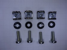 4er Set Käfigmuttern + Torx  Rackschrauben M5 x 15 + Unterlegscheiben