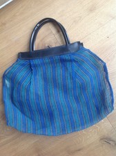 Vintage Retro 1950er 60er Jahre Nylon Martin Gay Tasche Einkaufstasche 18"" L x 13"" W England
