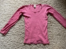 Unterhemd Wolle Seide Langarm Gr. 122/128 Bio Schurwolle von Alana Waldorf