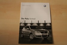 69423) VW Polo 9N United - Preise & Extras - Prospekt 10/2007
