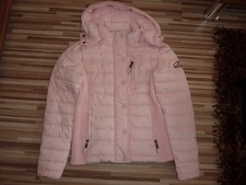 Superdry Steppjacke Jacke wattiert Kapuze Damen rosa Gr. M 40 Top!!!