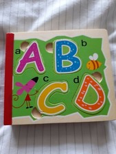 Kinder Holz Alphabet Jigsaw Book Educational Lernen Puzzle Buchstaben