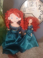 2 x Disney Store Pixar Merida Brave Puppen Plüschtier Disney Prinzessin 
