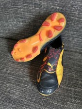 Puma Fußballschuhe, orange/grau, Größe 42, Leder