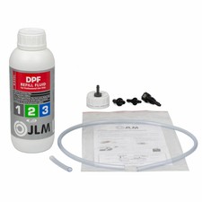 JLM DPF Nachfüllflüssigkeit Additiv für Dieselpartikelfilter 1 Liter + Befüllkit