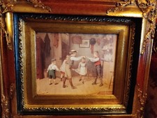 Vintage verzierter Holzrahmen Bilddruck