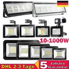 10W-1000W LED Fluter 230V Floodlight Außenleuchte IP65 Garten Fassadenstrahler