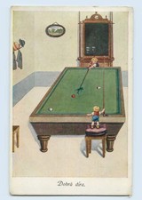 F168/ Kinder spielen Billard  AK 1922