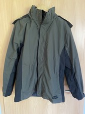 Toptex Sportline Winterjacke Fleece 3-in-1 Grau Schwarz Gr. L 52/54