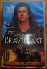 Braveheart VHS Videokassette gebraucht Mel Gibson Sophie Marceau William Wallace
