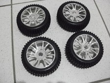 4 Stück HSP Buggy Reifen 1:8 Felge Offroad Räder 112 x 42mm Chrom