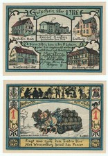 ?MARSBERG 1921: "Deutsches Haus u. andere Lokale", 1 Mark NOTGELD (F)