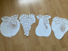 Küchengardine Gardine Vorhang 4 Früchte Obst Länge ca 33 cm Bistro-Gardine