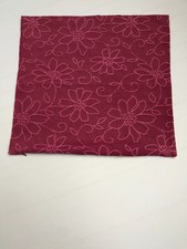 Dekokissenhülle 50x50 mit Reißverschluß - dunkles Pink Blumenmuster - Neuwertig!