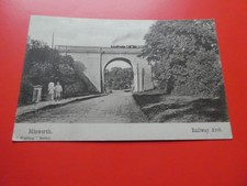 DAMPFZUG AUF EISENBAHNBOGEN BLISWORTH NORTHAMPTONSHIRE - WATLING SERIE POSTKARTE