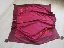 Traumhafte Tagesdecke  Bettüberwurf   Blumen  Seidig schimmernd  Quasten  ✮TOP✮
