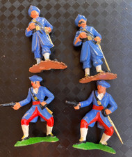 4 seltene Soldaten (französisch?) MARX Toys