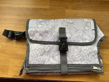 SUESSIE WEISS & GRAU HÄNGENDE REISE TOILETTENARTIKEL TASCHE NEU