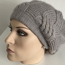 Angora Ballonmütze Franzosenmütze Mütze Barett Barette Baskenmütze Wintermütze  