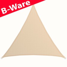B-Ware UV Sonnensegel 2x2x2 HDPE Dreieck Sonnenschutz  Balkon Garten Beige