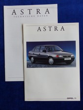 Opel Astra GL GLS CD - Prospekt Brochure + Daten & Ausstattung 04.1992