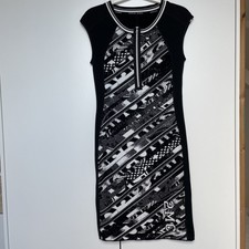 Marc Cain Kleid. Schwarz Weiß. Gr. N3/36/38