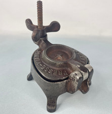 Vintage französische Küche traditionelle Hamburger Maschine Kochgeschirr Gusseisen Utensil