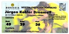 Ticket Abschiedsspiel Jürgen Kohler 12.10.2002 Borussia Dortmund - JK Dreamelf