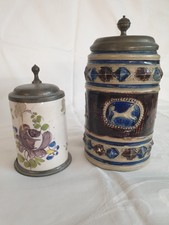 Walzenkrug, Humpen, Zinndeckel